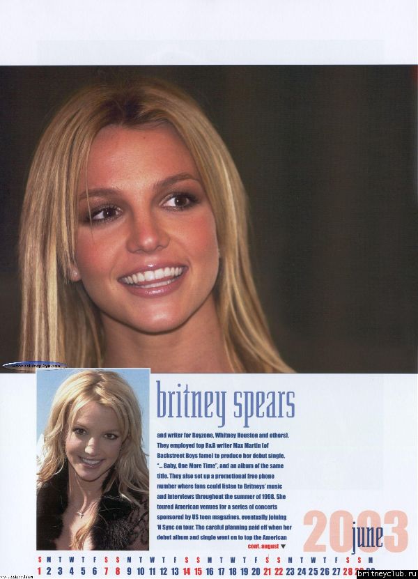 Календарь на 2003 год (Бельгия)06.jpg(Бритни Спирс, Britney Spears)