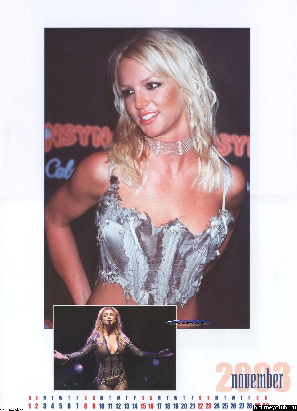 Календарь на 2003 год (Бельгия)11.jpg(Бритни Спирс, Britney Spears)